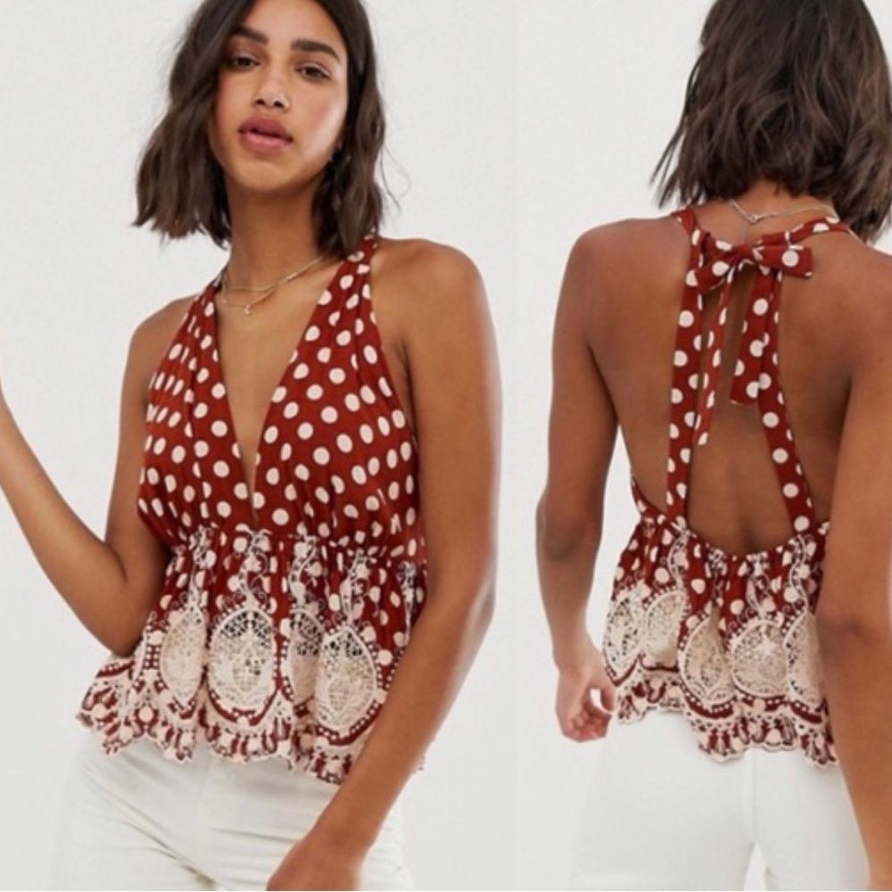 Free People Wild Wild West Combo, Halter Top Size Medium